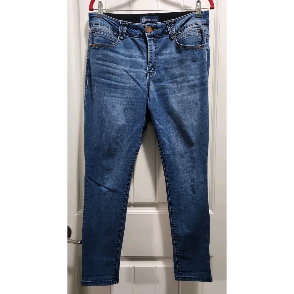 Democracy Ab solution Skinny Jeans Blue Medium Wash Petite 12P BP1593BBP2